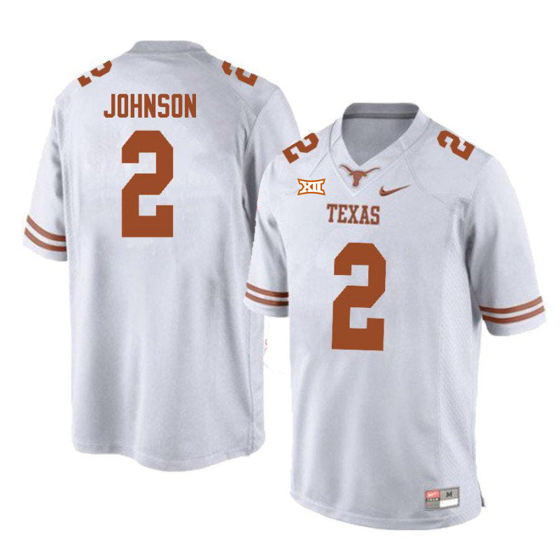 Texas Longhorns #2 Roschon Johnson College Football Jersey
