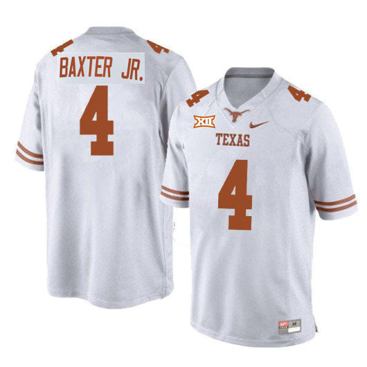 Texas Longhorns #4 Cedric Baxter Jr. College Football Jersey