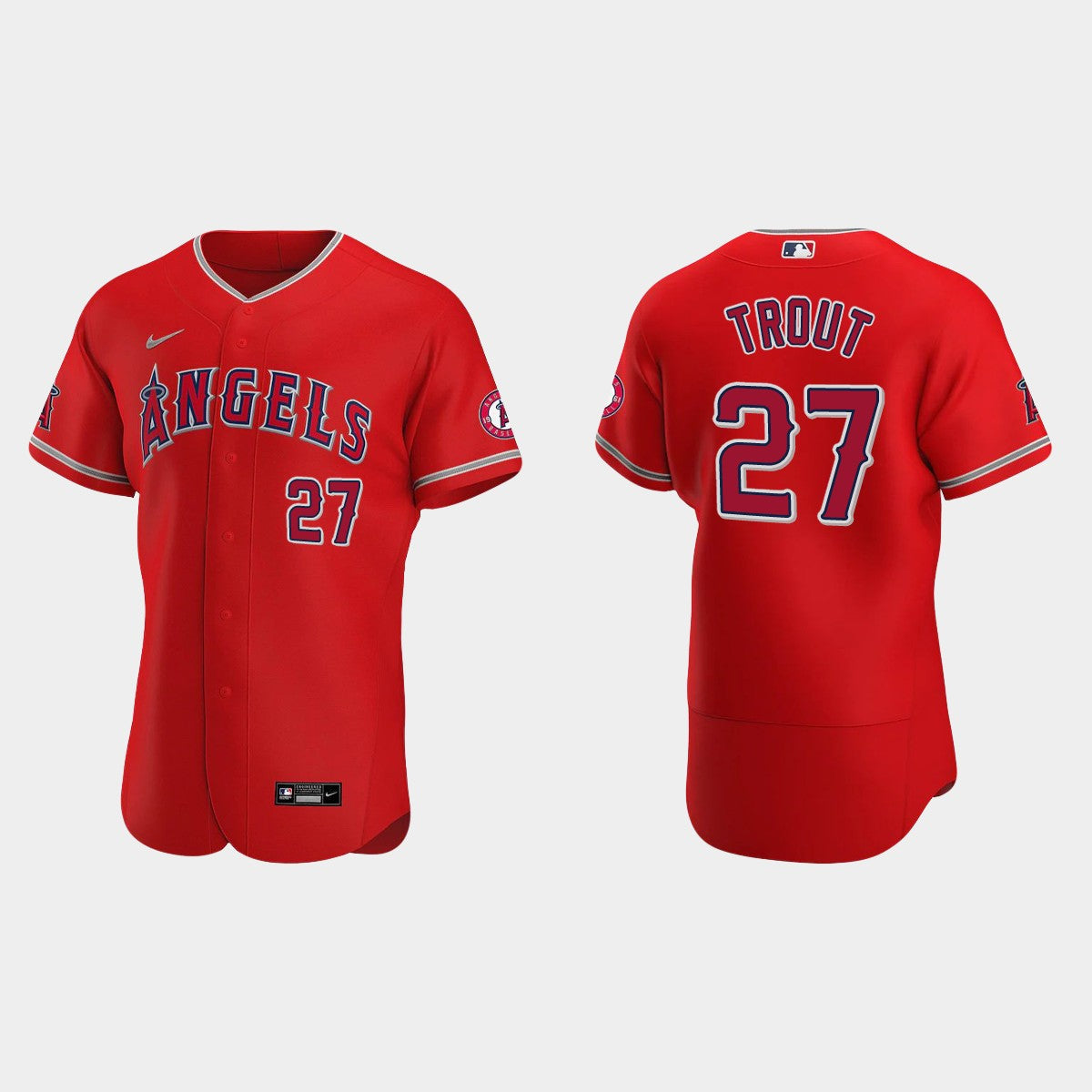 Men's Los Angeles Angels #27 Mike Trout Baseball Jerseys