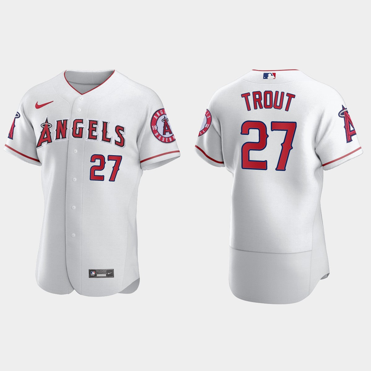 Men's Los Angeles Angels #27 Mike Trout Baseball Jerseys