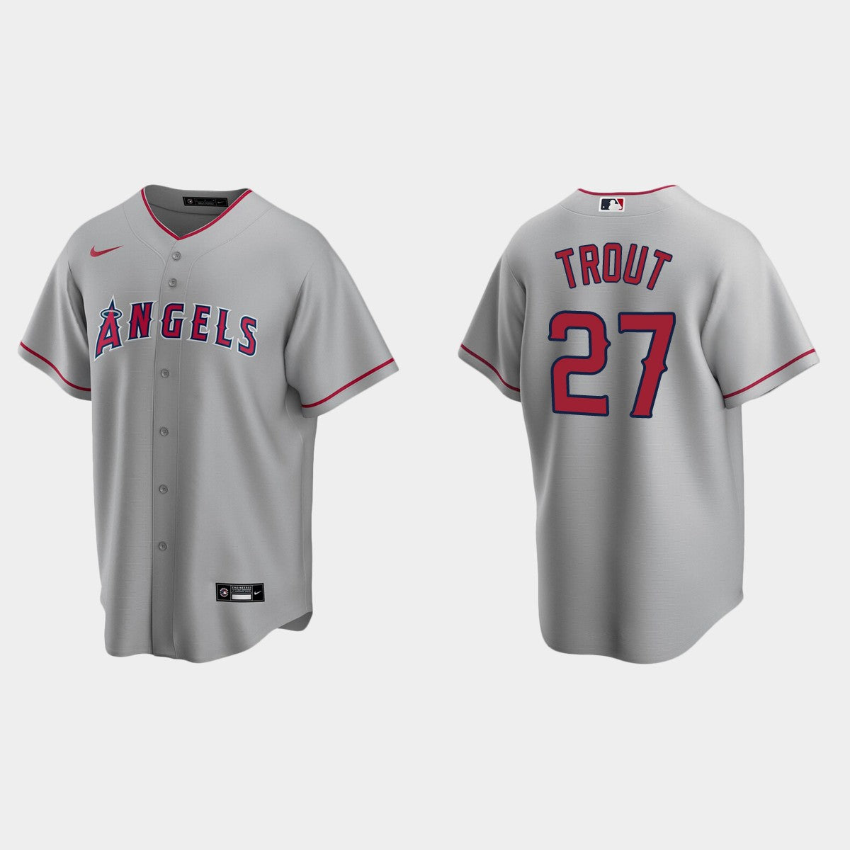 Men's Los Angeles Angels #27 Mike Trout Baseball Jerseys