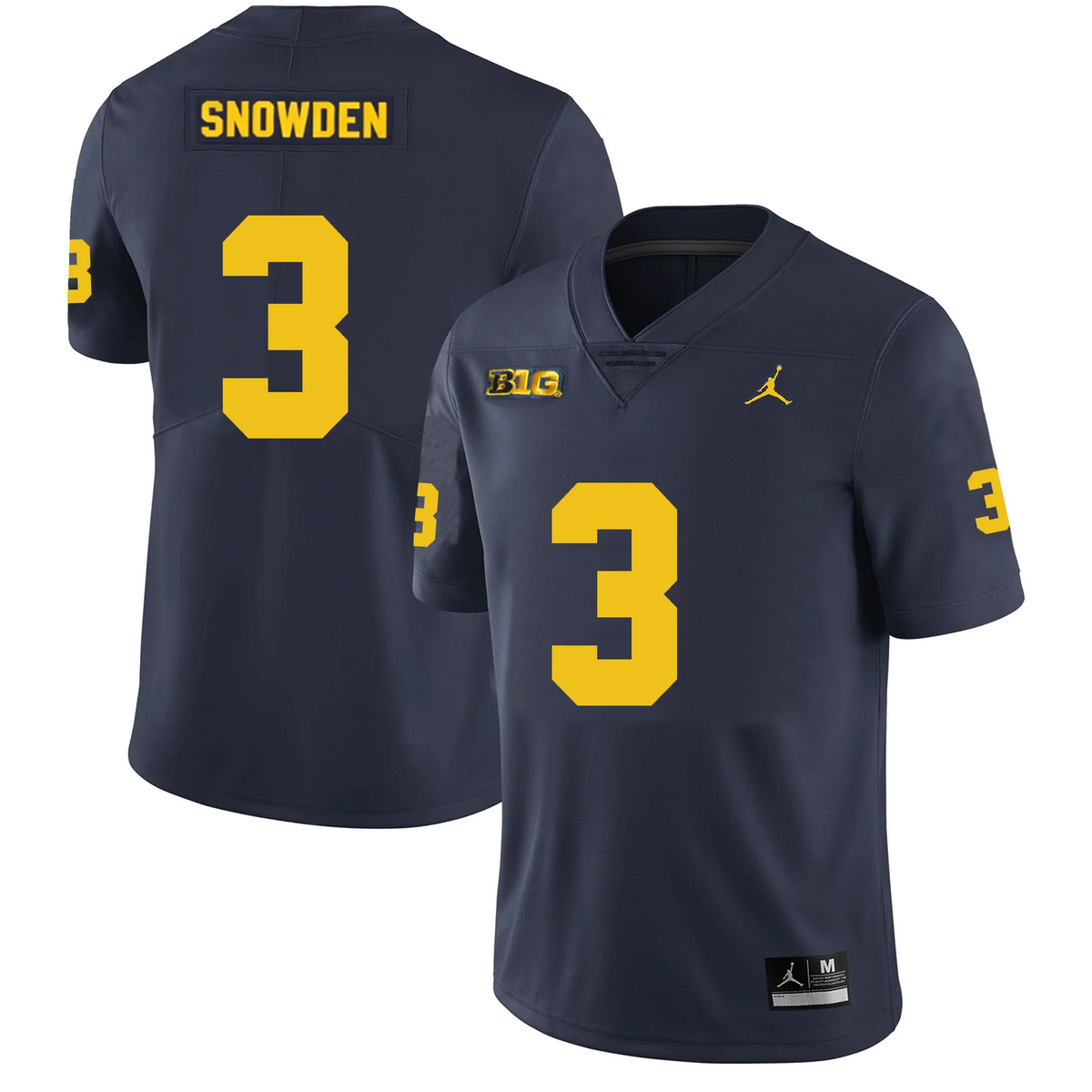 Men's #3 Smith Snowden Michigan Wolverines College Football Jersey