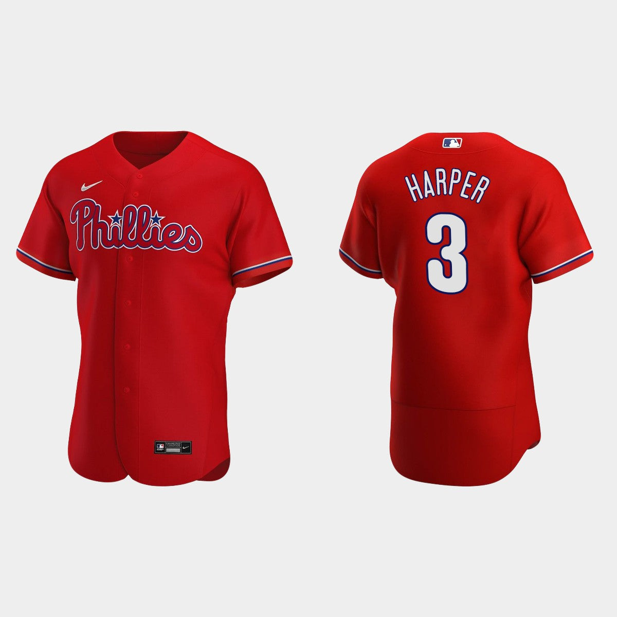 Men's Philadelphia Phillies #3 Bryce Harper Baseball Jersey