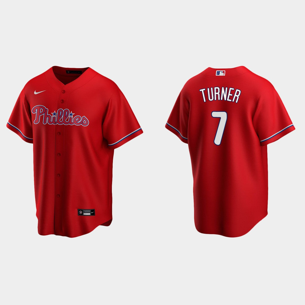 Men's Philadelphia Phillies #7 Trea Turner Baseball Jersey