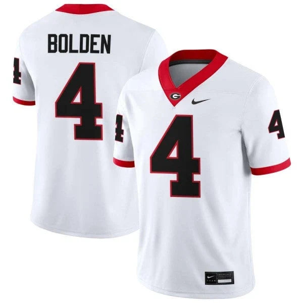 Men's #4 KJ Bolden Georgia Bulldogs College Football Jersey