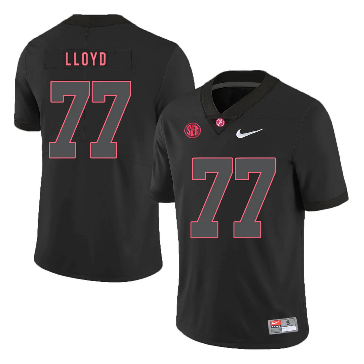 Men's #77 Jackson Lloyd Alabama Crimson Tide College Football Jersey