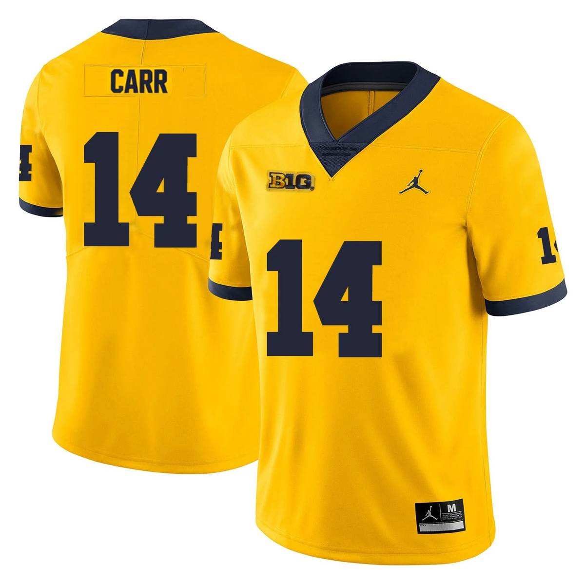 Men's #14 Tommy Carr Michigan Wolverines College Football Jersey
