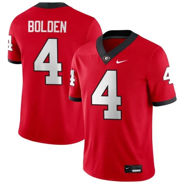 Men's #4 KJ Bolden Georgia Bulldogs College Football Jersey