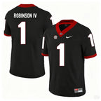 Men's #1 Ellis Robinson IV Georgia Bulldogs College Football Jersey