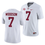 Men's #7 Caleb Woodson Alabama Crimson Tide College Football Jersey
