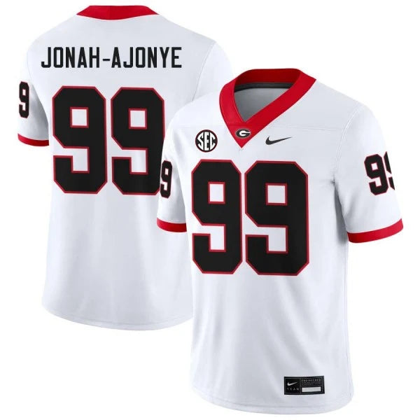 Men's #99  Joseph Jonah-Ajonye Georgia Bulldogs College  Football Jersey