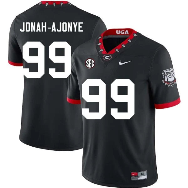 Men's #99  Joseph Jonah-Ajonye Georgia Bulldogs College  Football Jersey