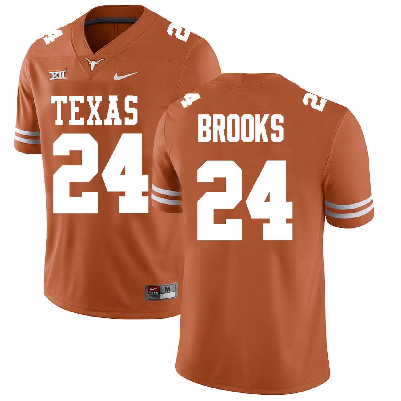 Texas Longhorns #24 Jonathon Brooks College Football Jersey