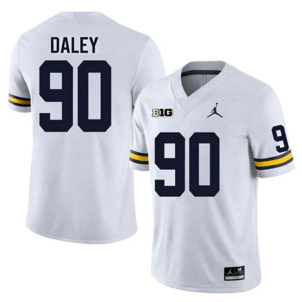 Men's #90 John Henry Daley Michigan Wolverines College Football Jersey