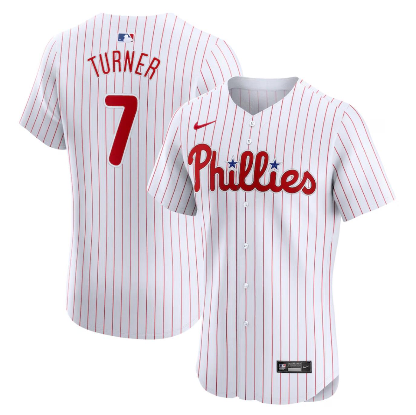 Men's Philadelphia Phillies #7 Trea Turner Baseball Jersey