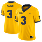 Men's #3 Andrew Marsh Michigan Wolverines College Football Jersey