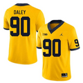 Men's #90 John Henry Daley Michigan Wolverines College Football Jersey