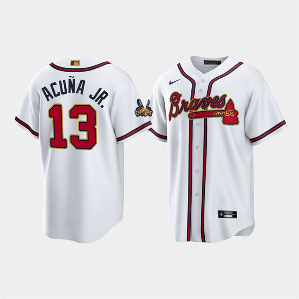 Men's Atlanta Braves #13 Ronald Acuna Jr. Baseball Jersey