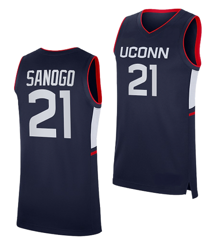 Men's #21 Adama Sanogo UConn Huskies College Basketball Jersey