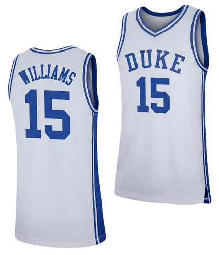 Men's #15 Mark Williams Duke Blue Devils College Basketball Jersey