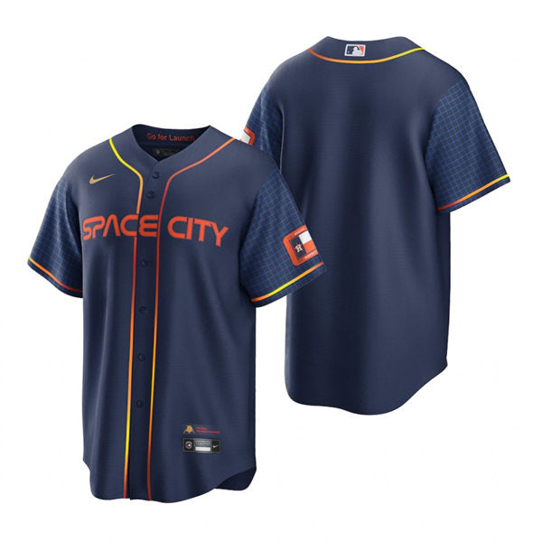 Men's Houston Astros Blank Baseball Jersey