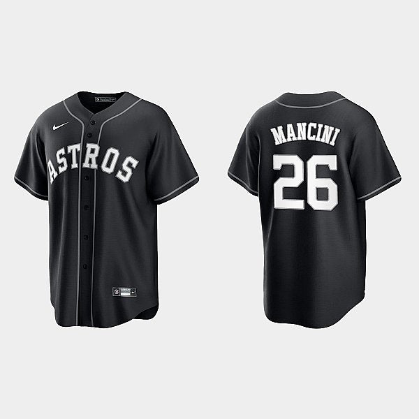 Men's Houston Astros #26 Trey Mancini Baseball Jersey