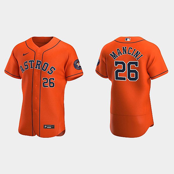 Men's Houston Astros #26 Trey Mancini Baseball Jersey