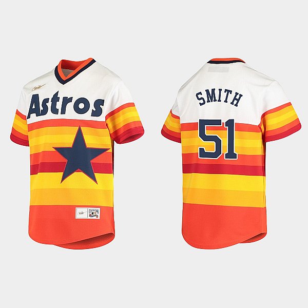 Men's Houston Astros #51 Will Smith Baseball Jersey