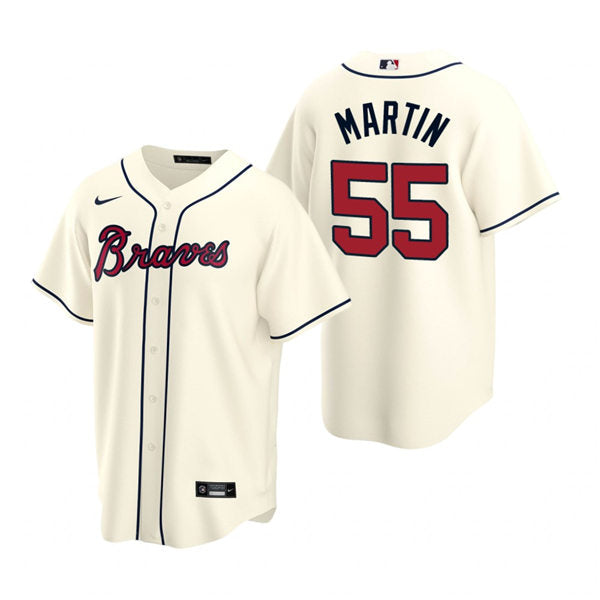 Men's Atlanta Braves #55 Chris Martin Baseball Jersey