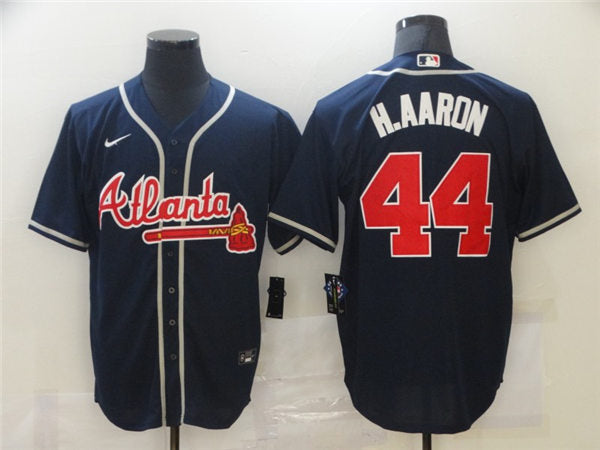 Men's Atlanta Braves #44 Hank Aaron Baseball Jersey