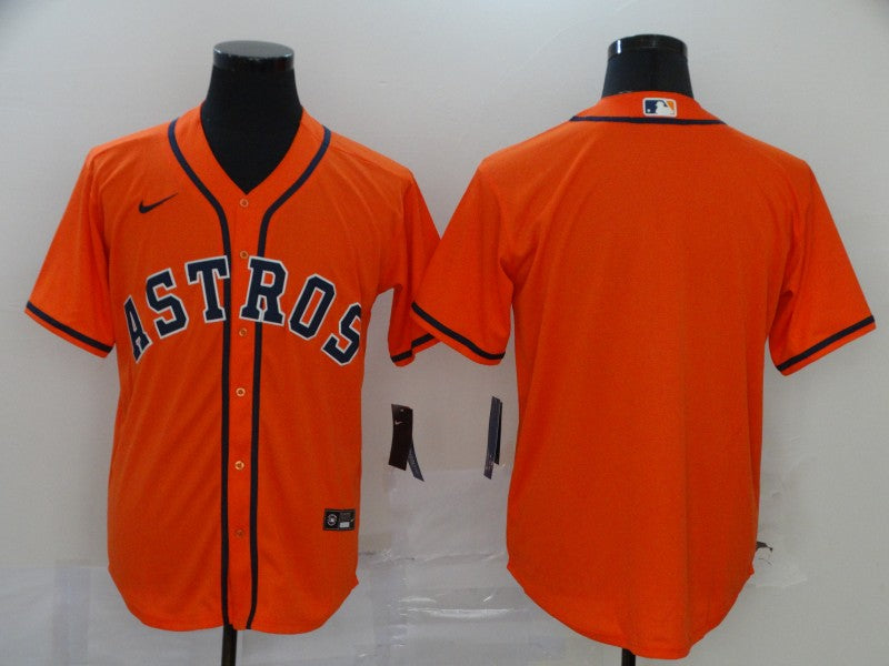 Men's Houston Astros Blank Baseball Jersey