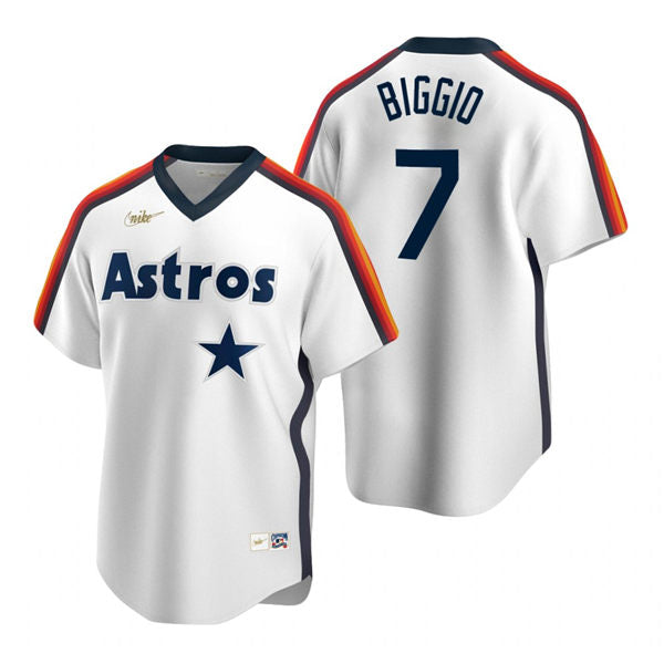 Men's Houston Astros #7 Craig Biggio Baseball Jersey