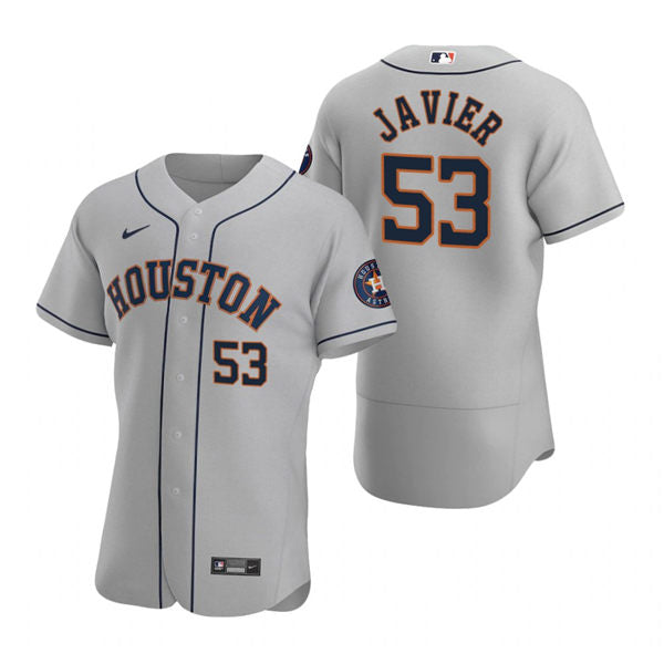 Men's Houston Astros #53 Cristian Javier Baseball Jersey