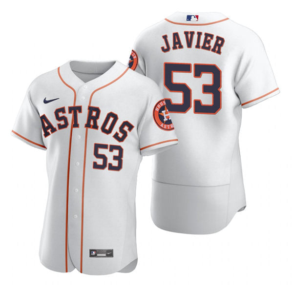 Men's Houston Astros #53 Cristian Javier Baseball Jersey