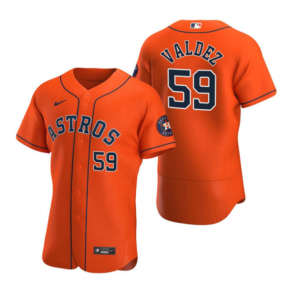 Men's Houston Astros #59 Framber Valdez Baseball Jersey