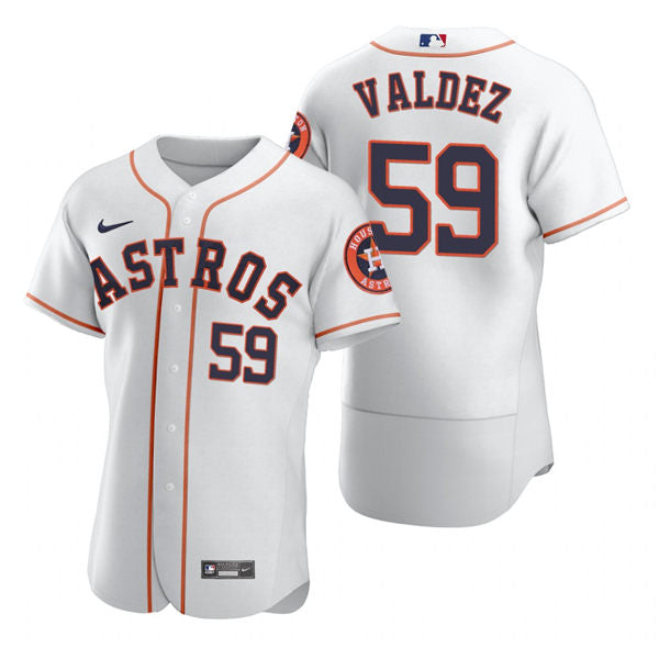 Men's Houston Astros #59 Framber Valdez Baseball Jersey