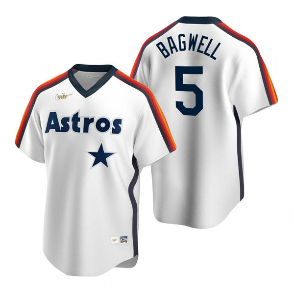 Men's Houston Astros #5 Jeff Bagwell Baseball Jersey