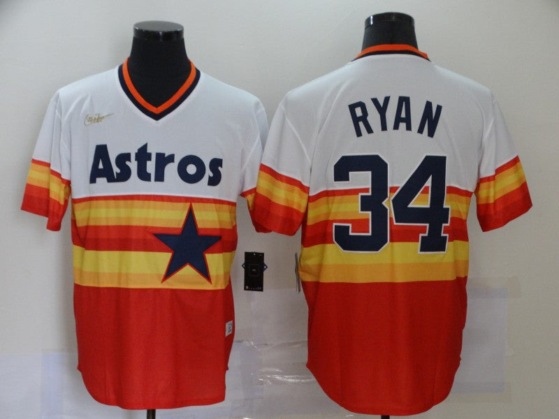 Men's Houston Astros #34 Nolan Ryan Baseball Jersey