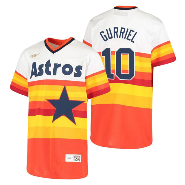 Men's Houston Astros #10 Yuli Gurriel Baseball Jersey