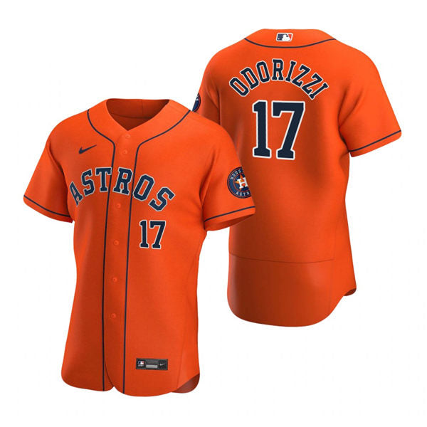 Men's Houston Astros #17 Jake Odorizzi Baseball Jersey