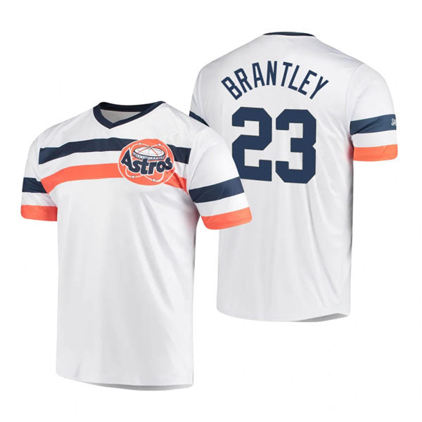 Men's Houston Astros #23 Michael Brantley Baseball Jersey