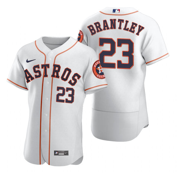 Men's Houston Astros #23 Michael Brantley Baseball Jersey