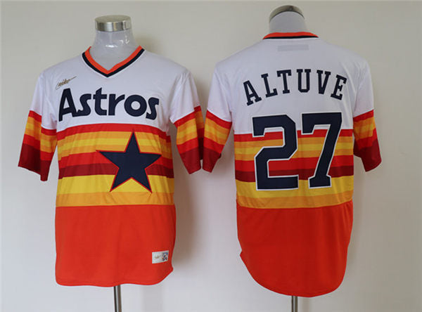 Men's Houston Astros #27 Jose Altuve Baseball Jersey