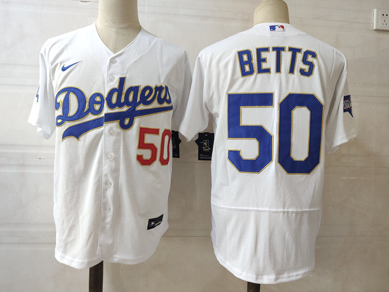 Men's Los Angeles Dodgers #50 Mookie Betts Baseball Jersey