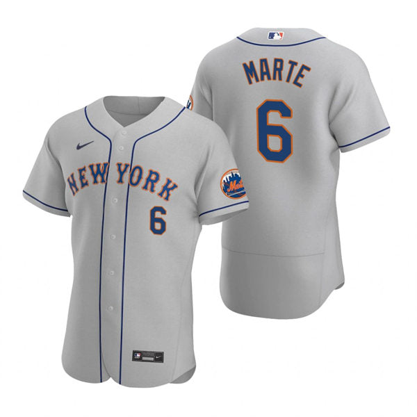 Men's New York Mets #6 Starling Marte Baseball Jersey