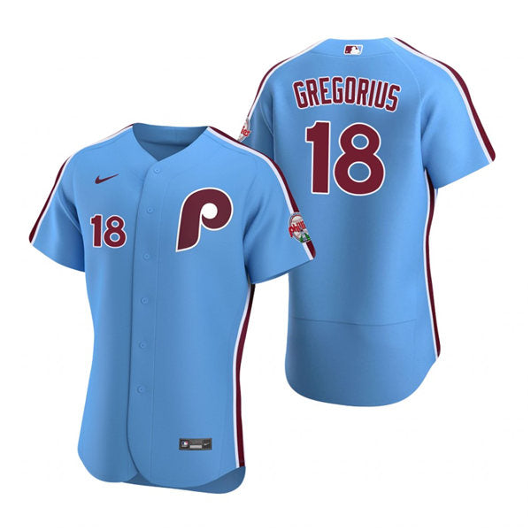 Men's Philadelphia Phillies #18 Didi Gregorius Baseball Jersey