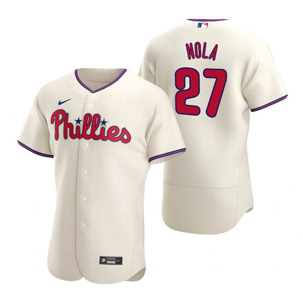 Men's Philadelphia Phillies #27 Aaron Nola Baseball Jersey