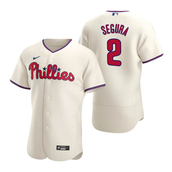 Men's Philadelphia Phillies #2 Jean Segura Baseball Jersey