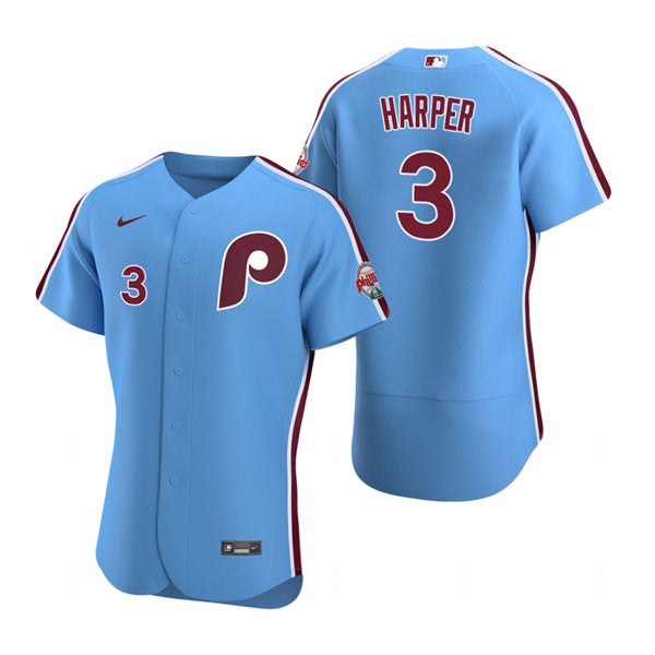 Men's Philadelphia Phillies #3 Bryce Harper Baseball Jersey