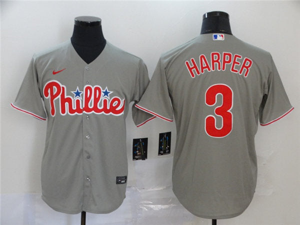 Men's Philadelphia Phillies #3 Bryce Harper Baseball Jersey